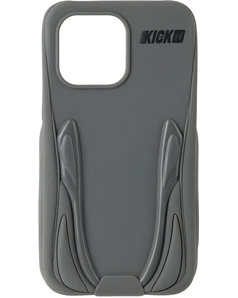 Urban Sophistication Gray 'The Kick' iPhone 14 Pro Max Case Granite