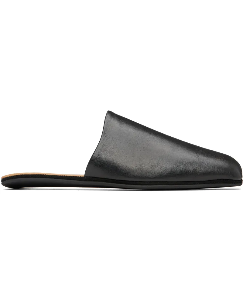 Our Legacy Black Cigarr Slippers Sombre