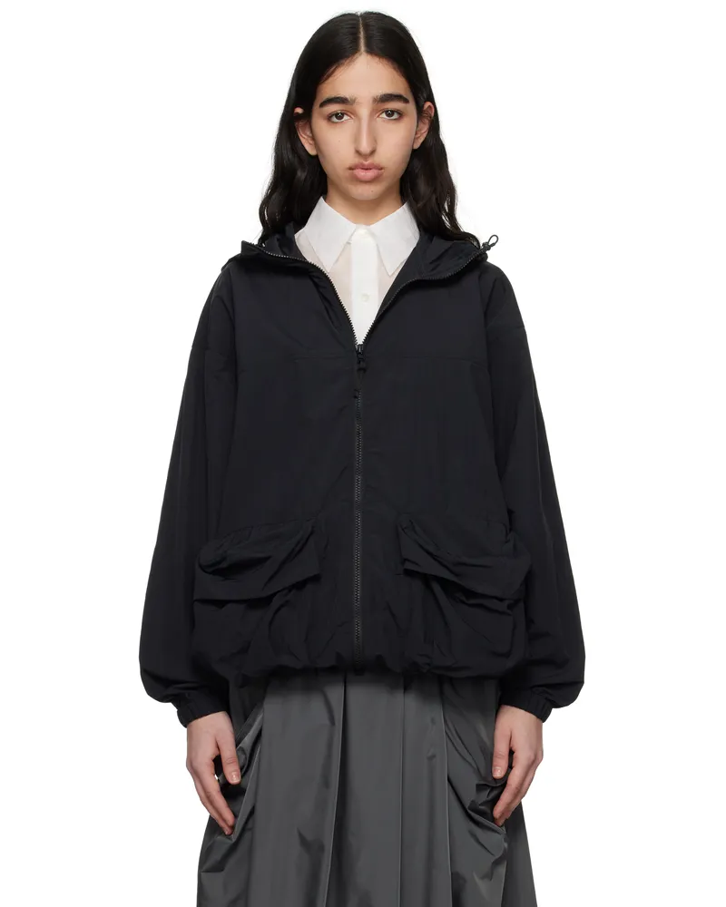 Snow Peak Black Nylon Tussah Jacket Black