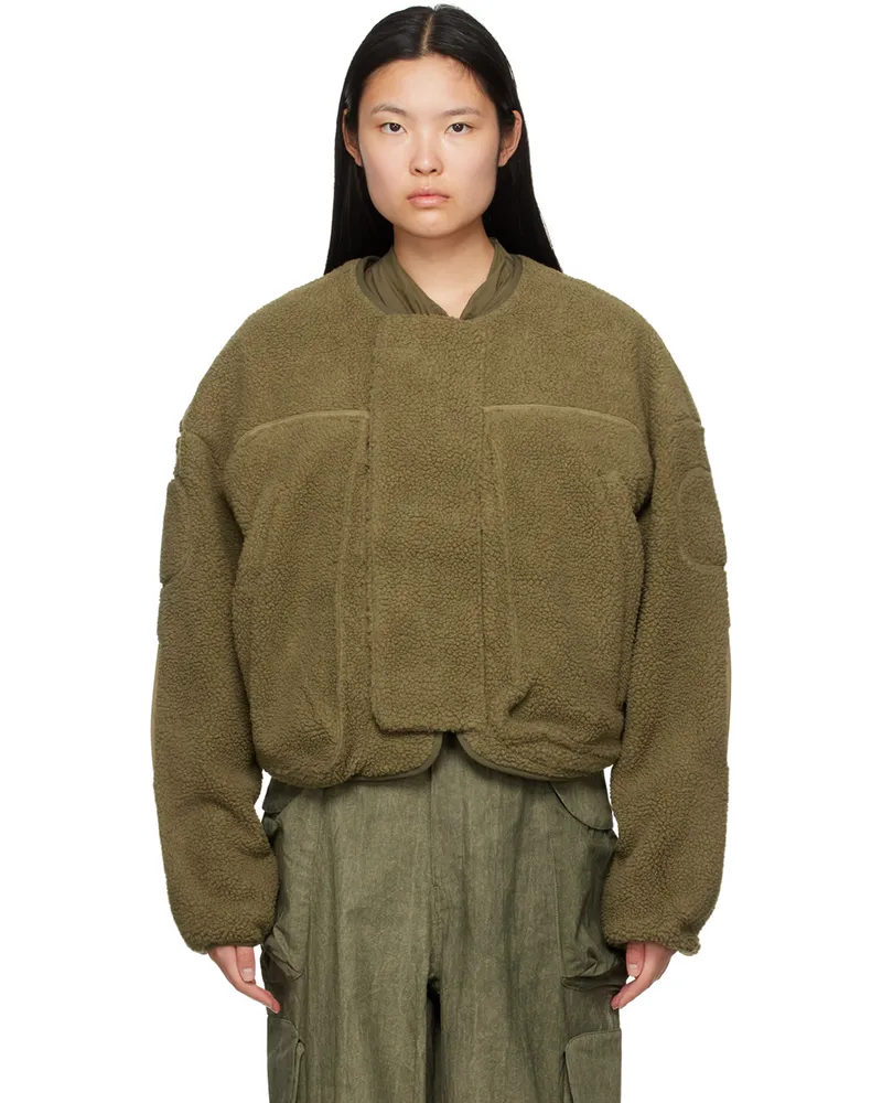 Entire Studios Khaki Fluffy Jacket Laurel