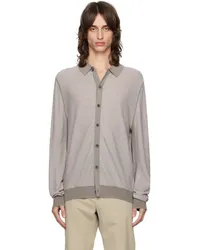 Paul Smith Taupe Button Through Cardigan Greys