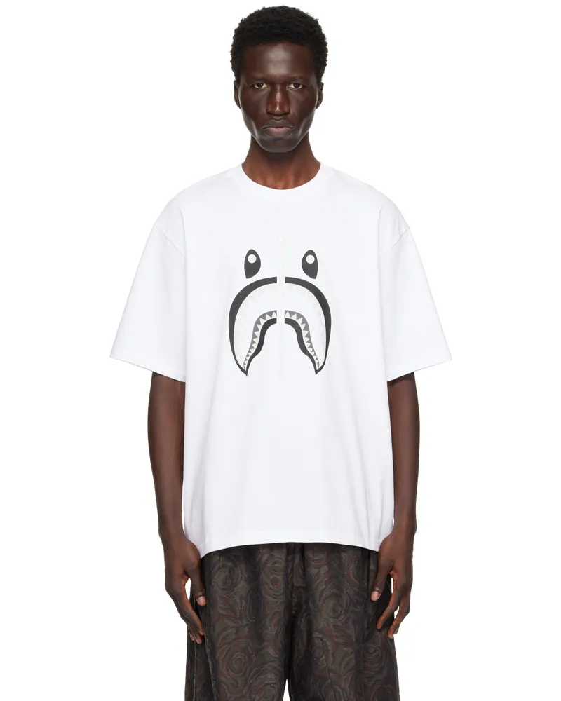BAPE White Shark #1 T-shirt Wht-white