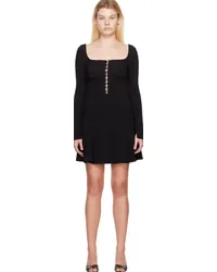 Blumarine Black Hook-Eye Minidress Nnero