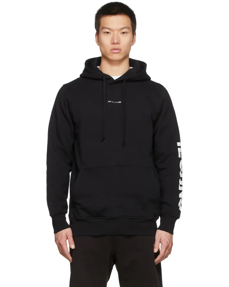 1017 ALYX 9SM Black Scarred By Techno Hoodie Black