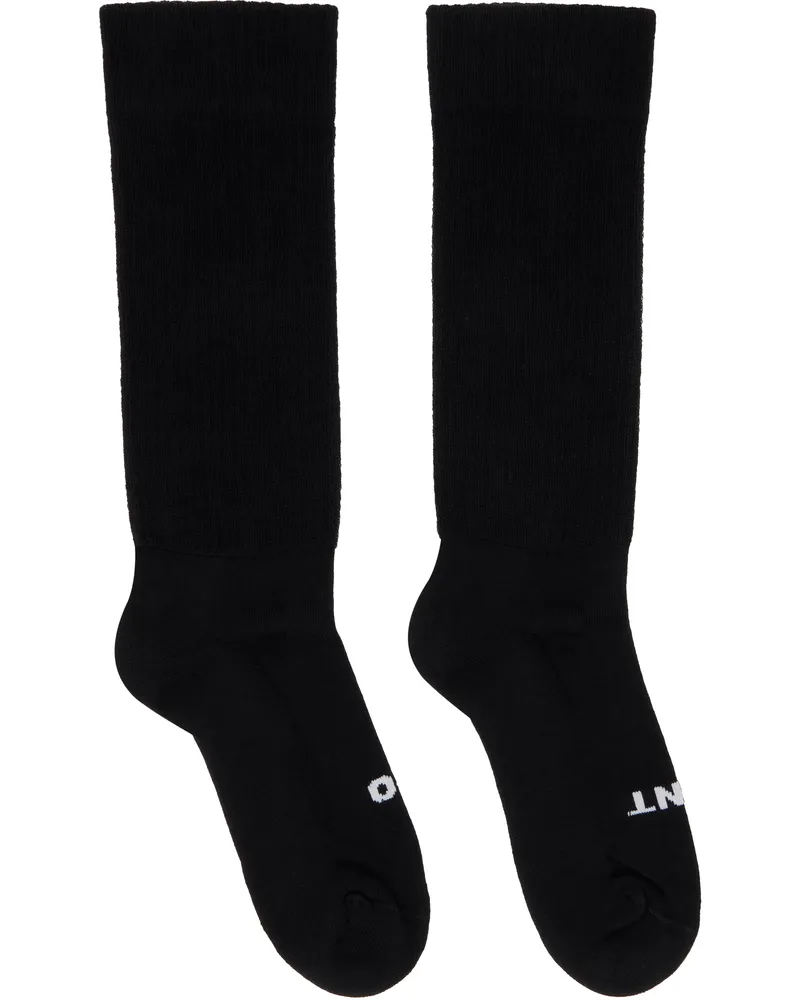 Rick Owens Black Concordians 'So Cunt' Socks 911