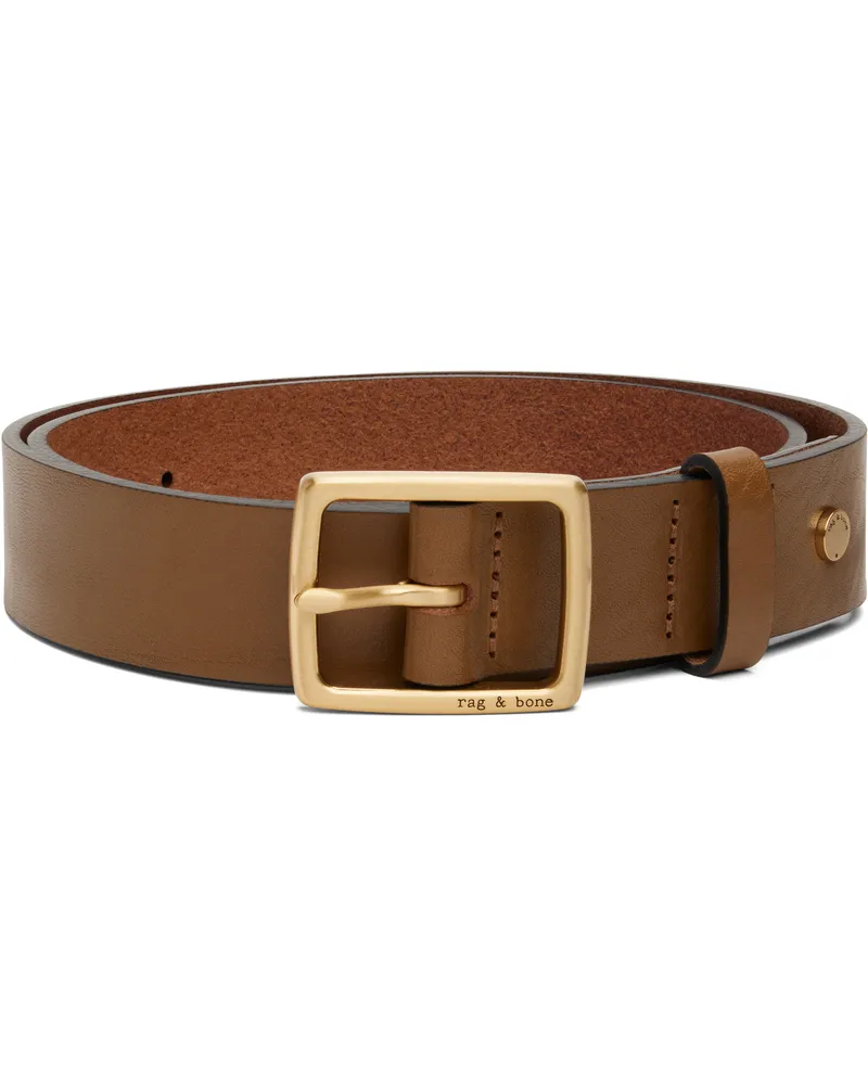 Rag & Bone Brown Boyfriend Belt Chestnut