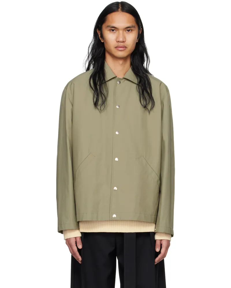 Jil Sander Khaki Printed Jacket 317