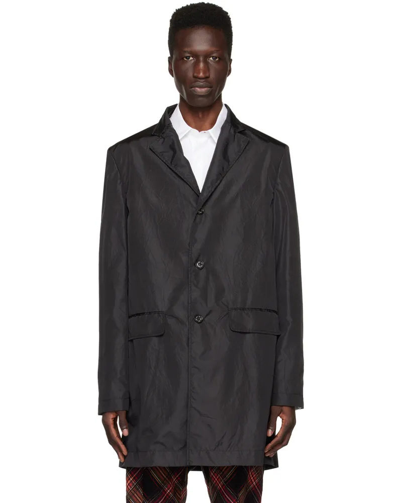 FourTwoFour on Fairfax Black Notched Lapel Jacket Black