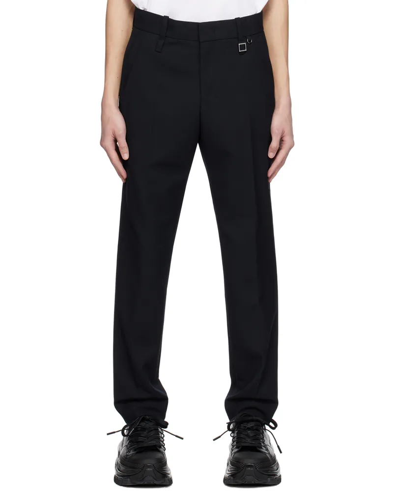 Wooyoungmi Navy Tapered Trousers Navy