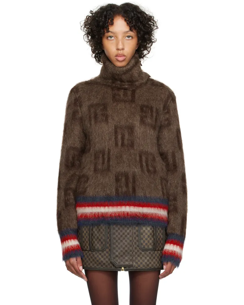 Balmain Brown Monogram Sweater Wfp