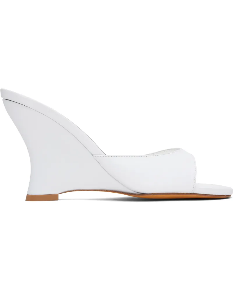 Maryam Nassir Zadeh White Lido Wedge Heeled Sandals 029