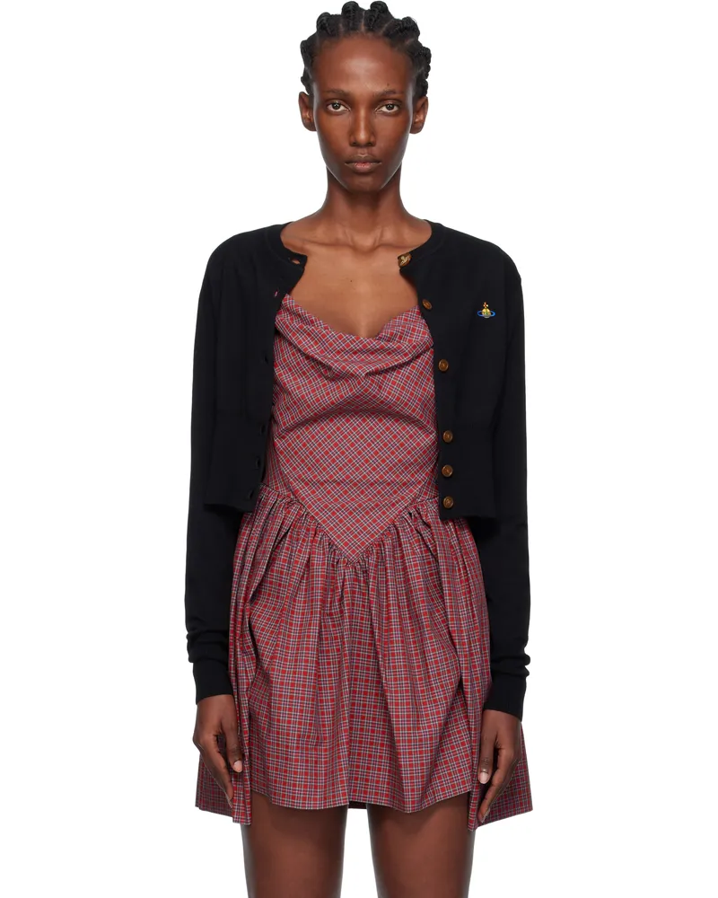 Vivienne Westwood Black Bea Cropped Cardigan N401