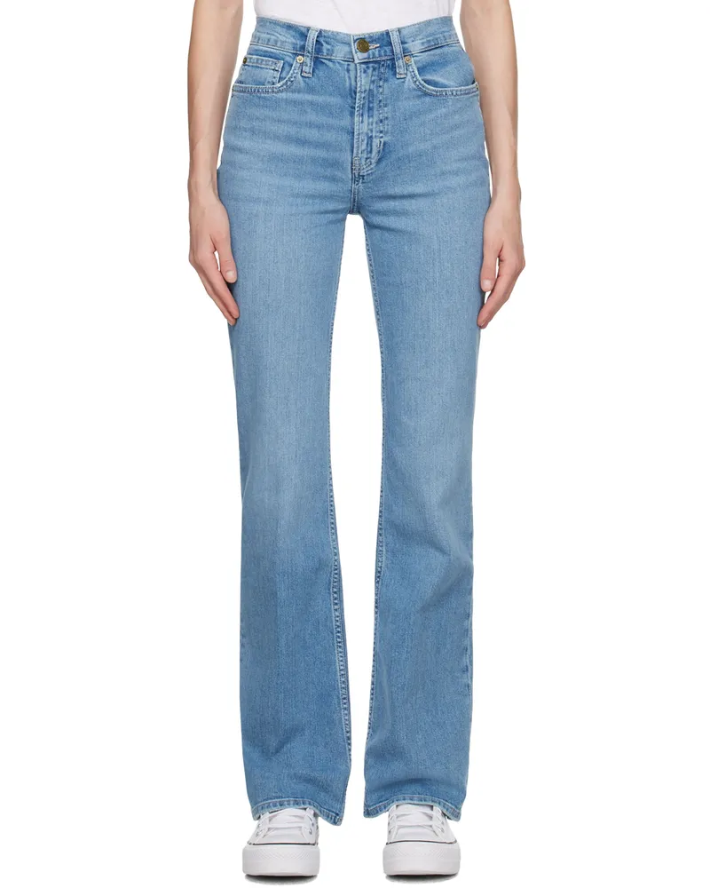 Frame Denim Blue 'The Slim Stacked' Jeans Gloomy