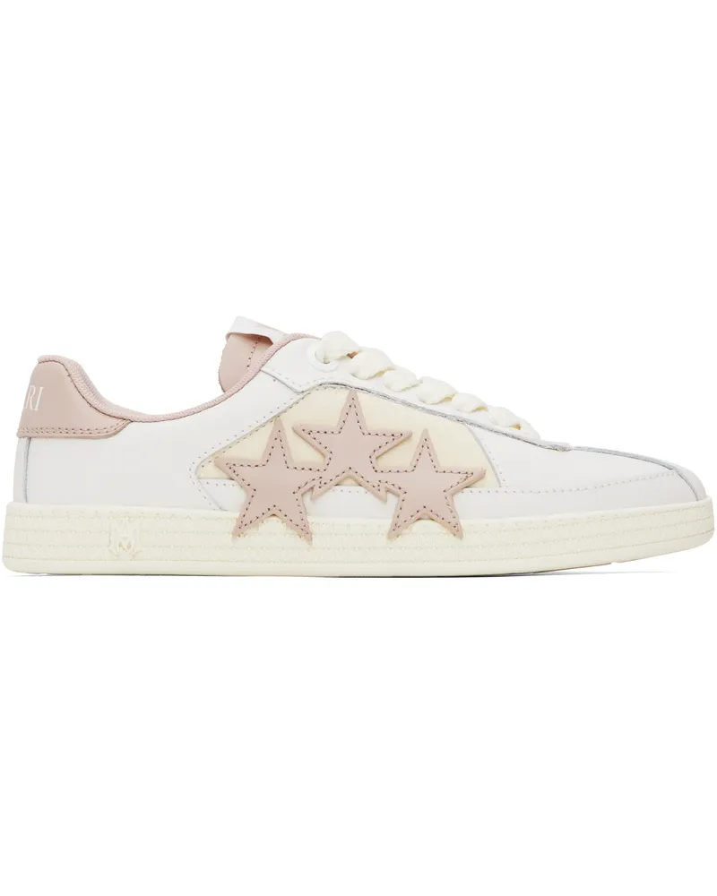 Amiri White & Pink Pacific Sneakers Pale