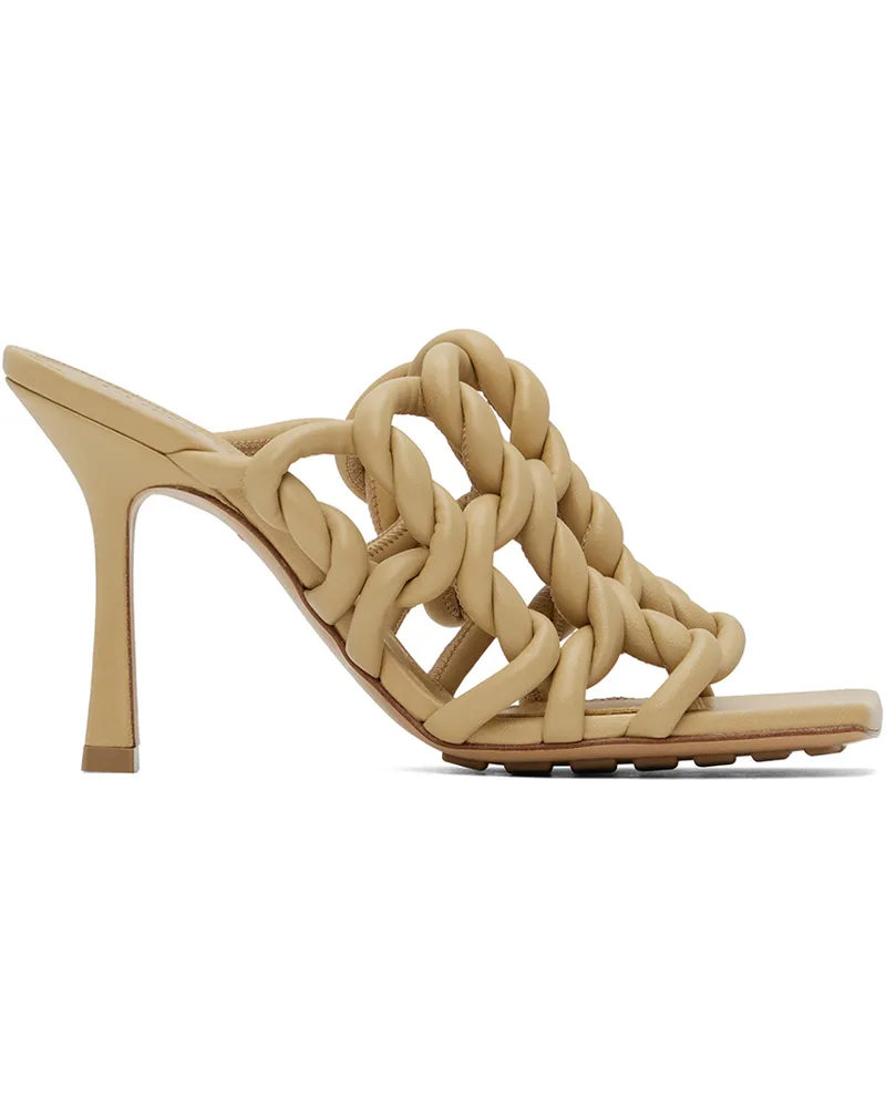 Bottega Veneta Beige Stretch Mules 2624