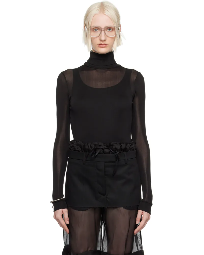 Maison Margiela Black High-Neck Bodysuit 900