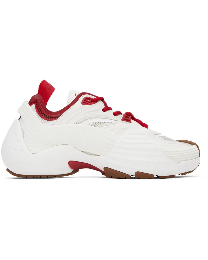 Lanvin SSENSE Exclusive Red & White Flash-X Sneakers Red
