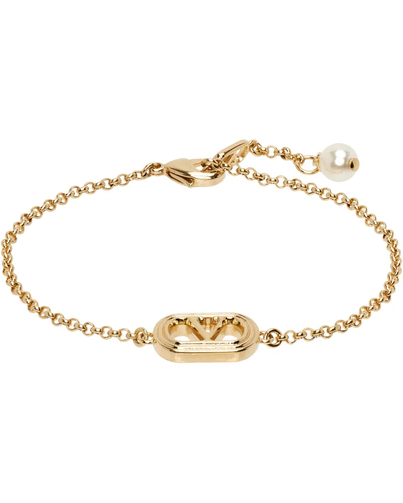 Valentino Garavani Gold Oval Bracelet R5g