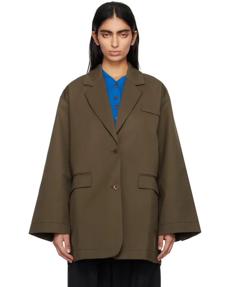 CORDERA Khaki Oversized Blazer Khaki