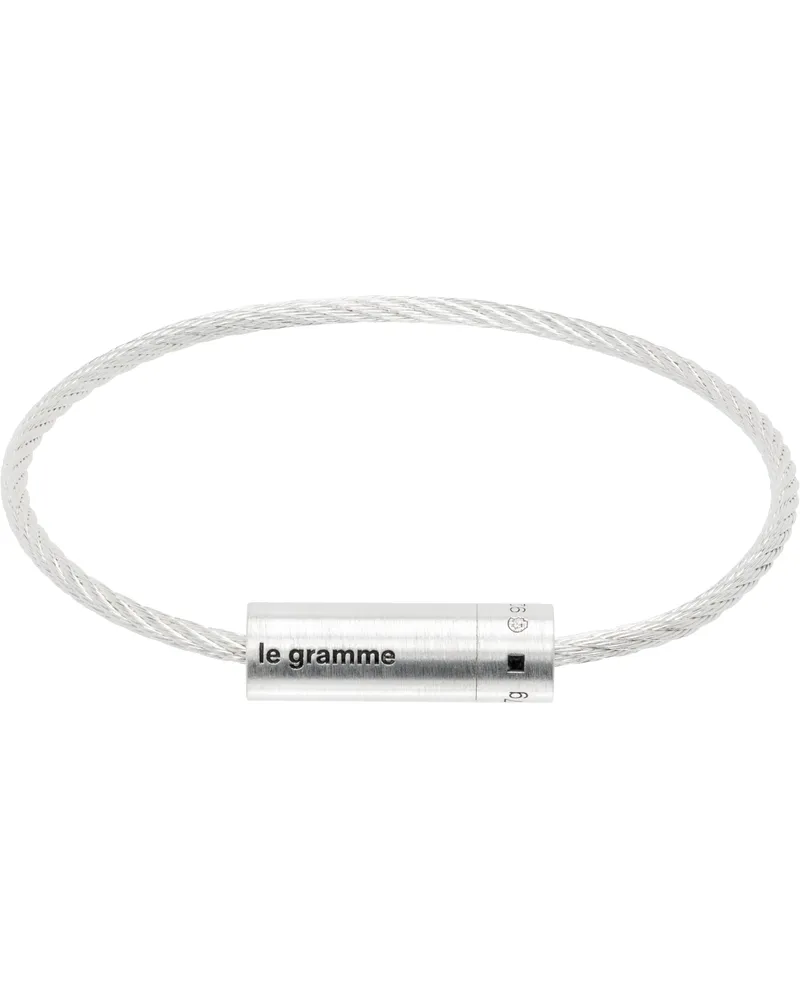Le Gramme Cable 'Le 7g' Bracelet Silver
