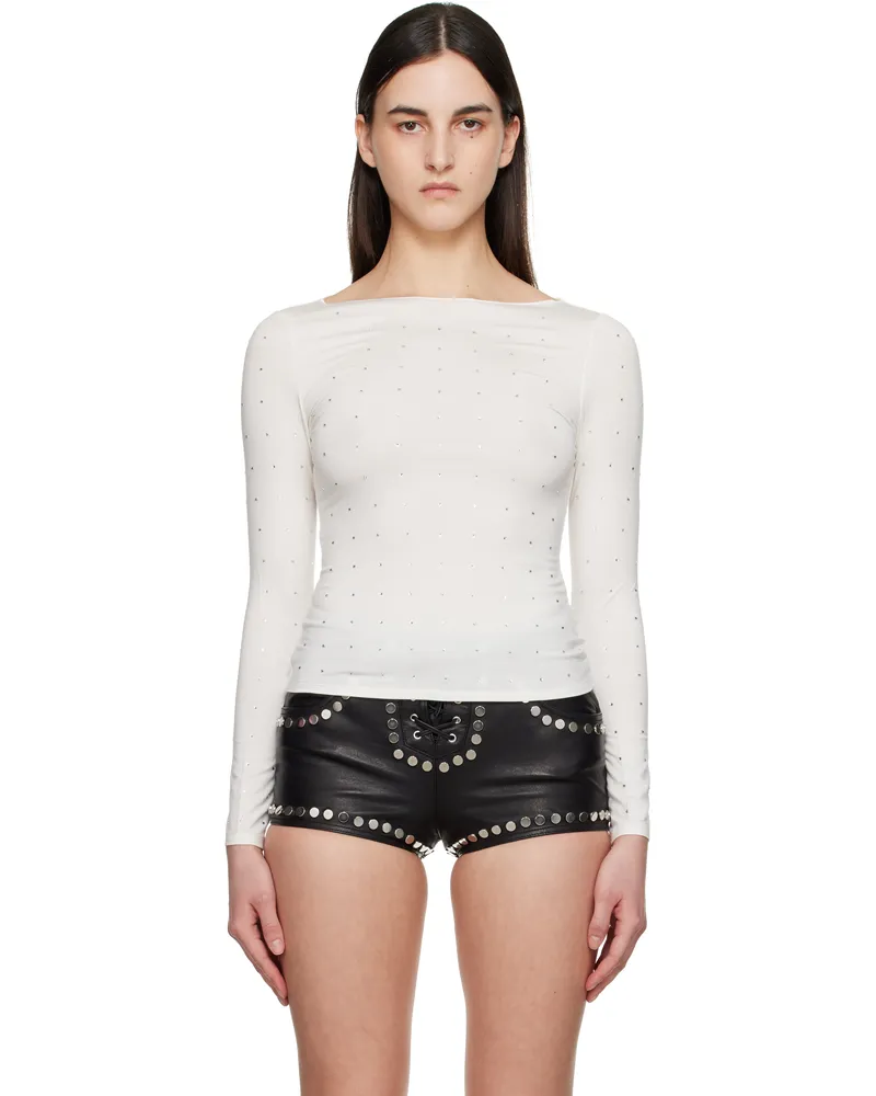 Miaou White Amelia T-shirt Pearl