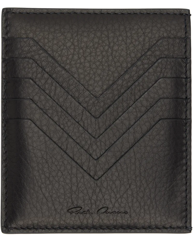 Rick Owens Black Concordians Square Card Holder 09