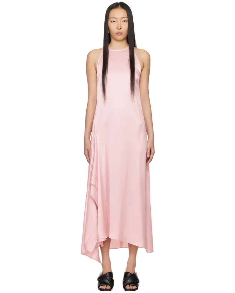 J.W.Anderson Pink Draped Midi Dress 300