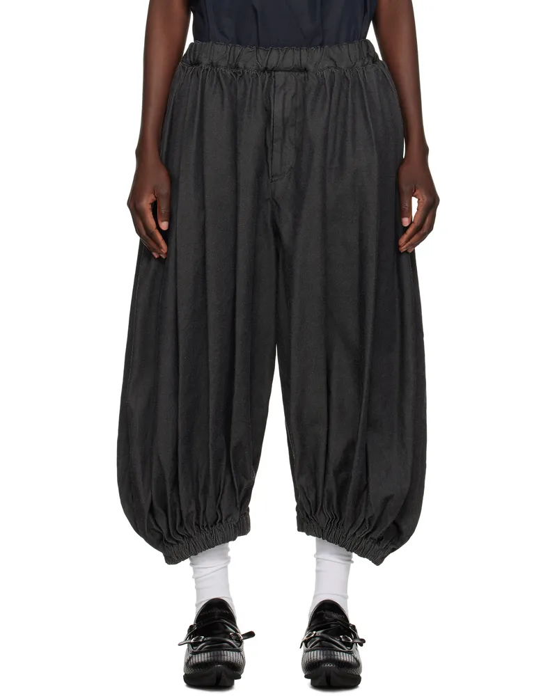 Comme des Garçons Black Gabardine Trousers 1