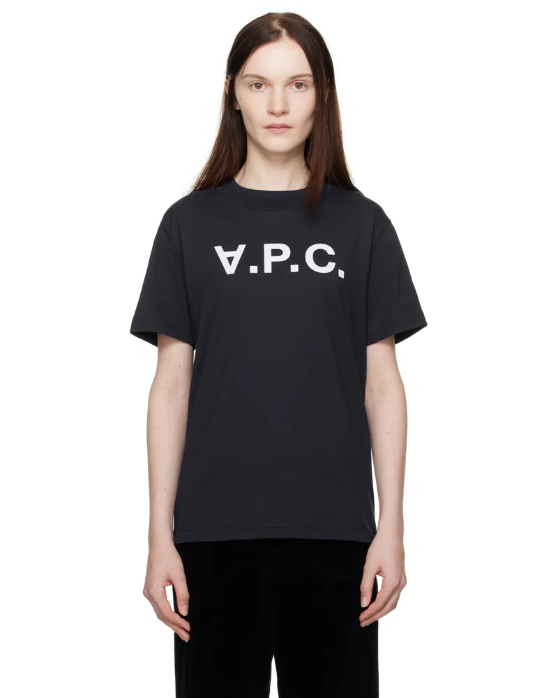 A.P.C. Navy Standard Grand 'VPC' T-shirt Tiq
