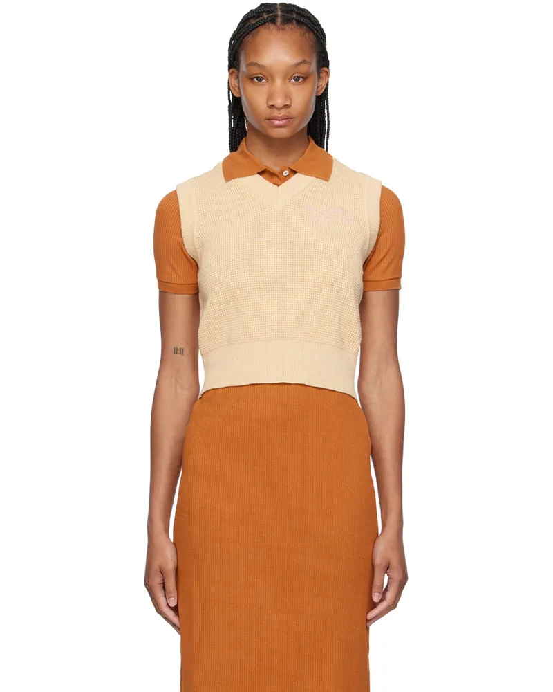 Kitsuné Yellow Handwriting Vest H712