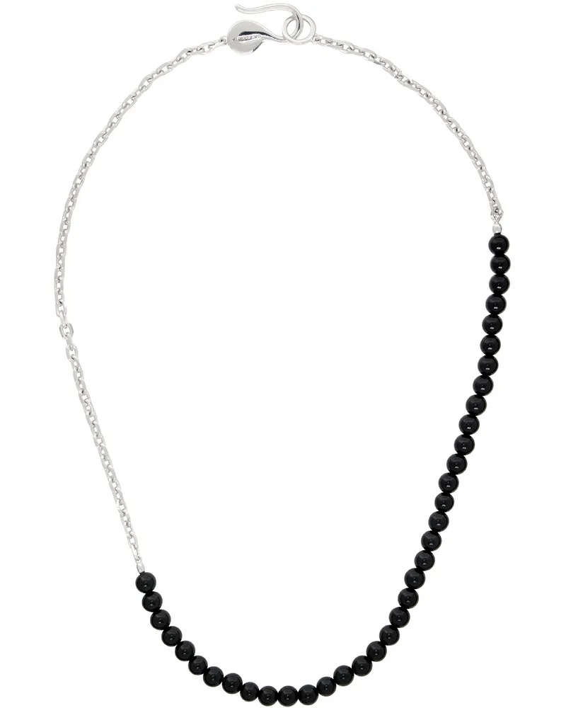 Numbering Silver & Black #7731 Necklace Black