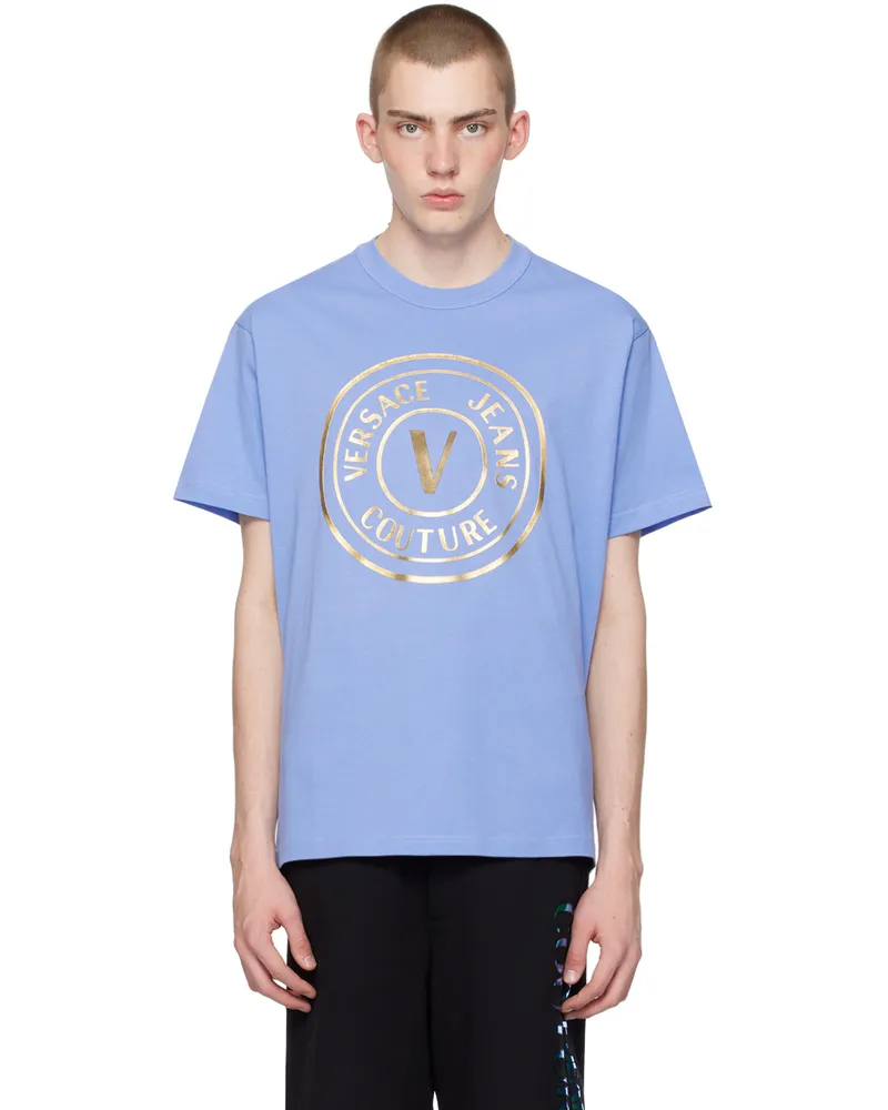 Versace Jeans Blue V-Emblem T-Shirt Eg26