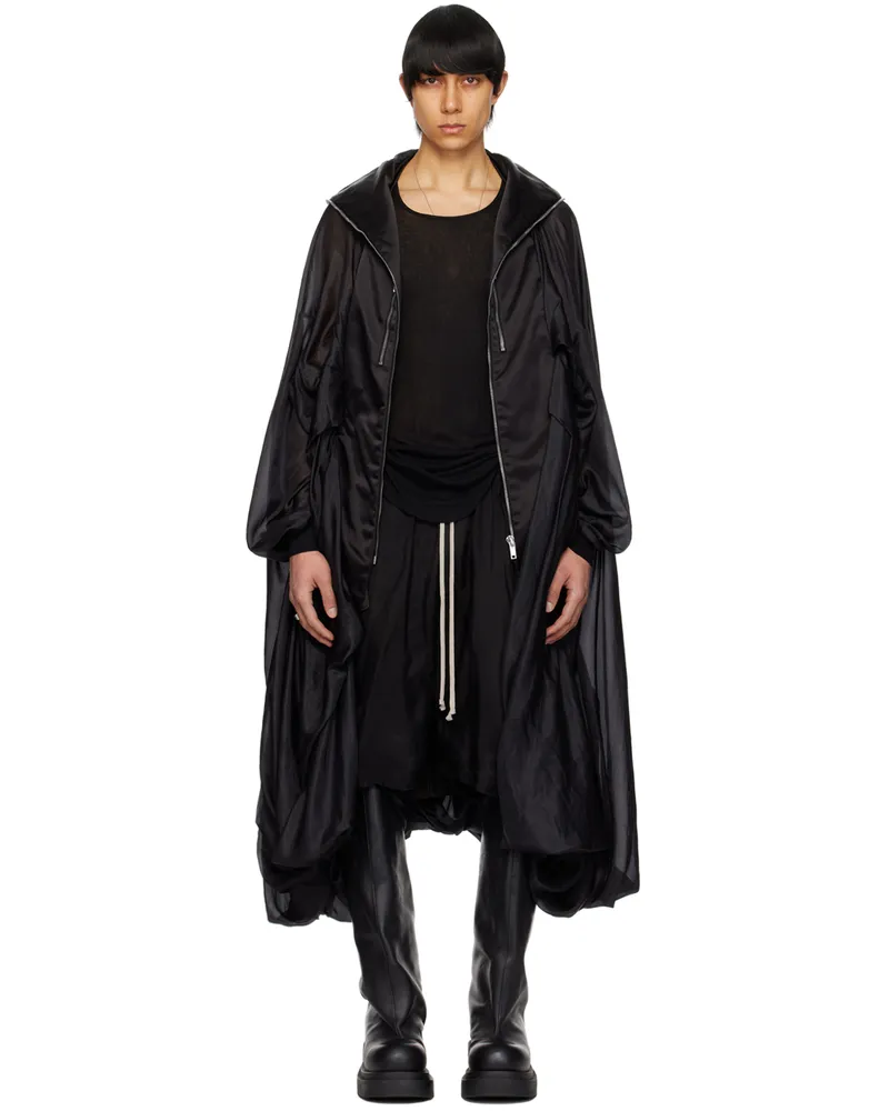 Rick Owens Black Bubble Coat 09