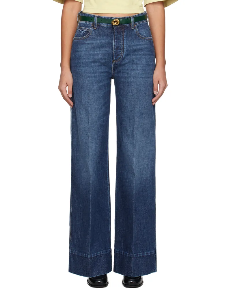 Bottega Veneta Indigo Wide-Leg Jeans 4715