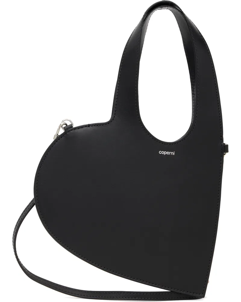 COPERNI Black Mini Heart Tote Bag Black