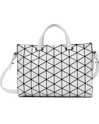 Issey Miyake Gray Tonneau Matte Bag Lt.gray