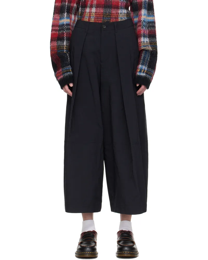 YMC Black Deadbeat Trousers 01-black