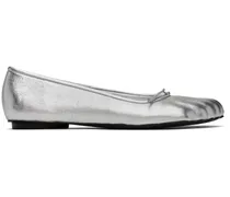 Silver Anatomic Ballerina Flats