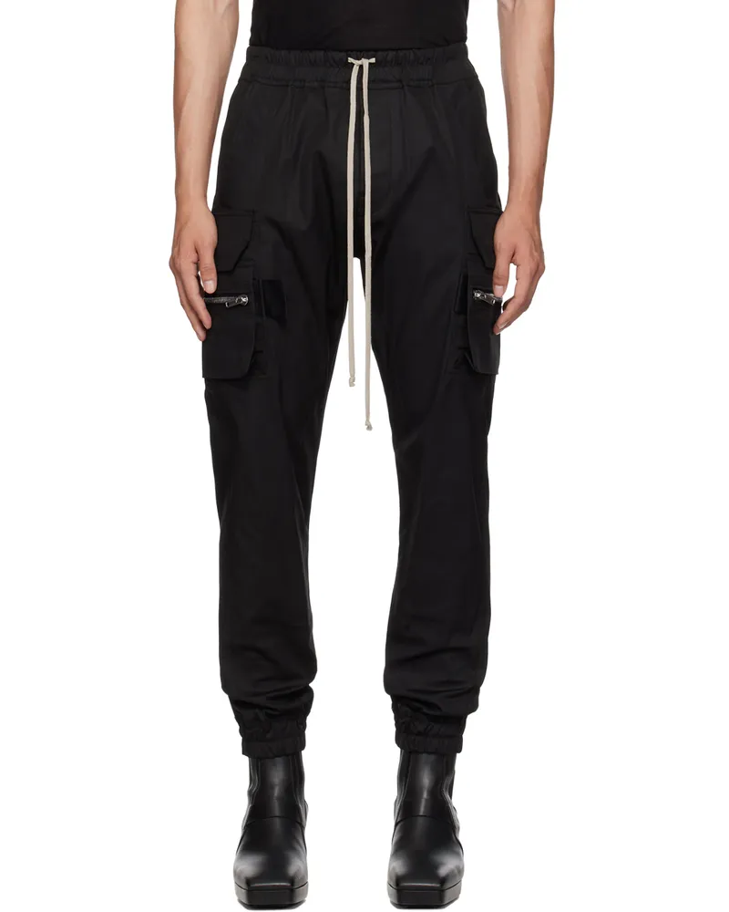 Rick Owens Black Mastodon Cargo Pants 09