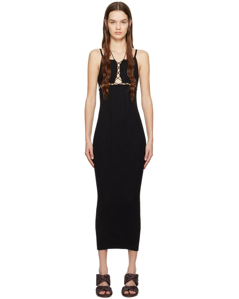 Wynn Hamlyn Black Sunny Maxi Dress Black