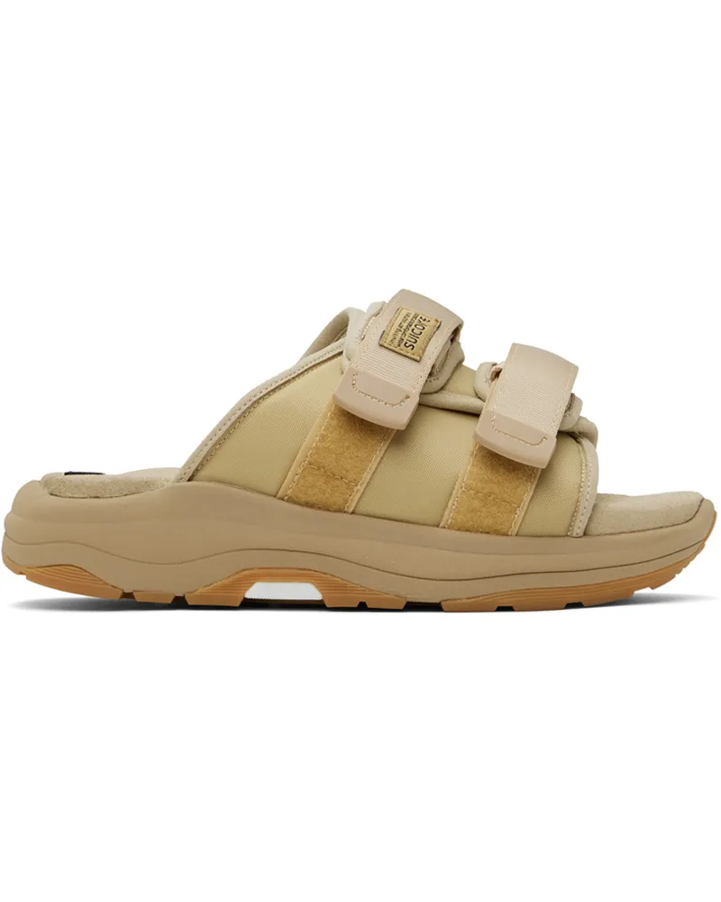 SUICOKE Beige MOTO-Run Sandals Beige