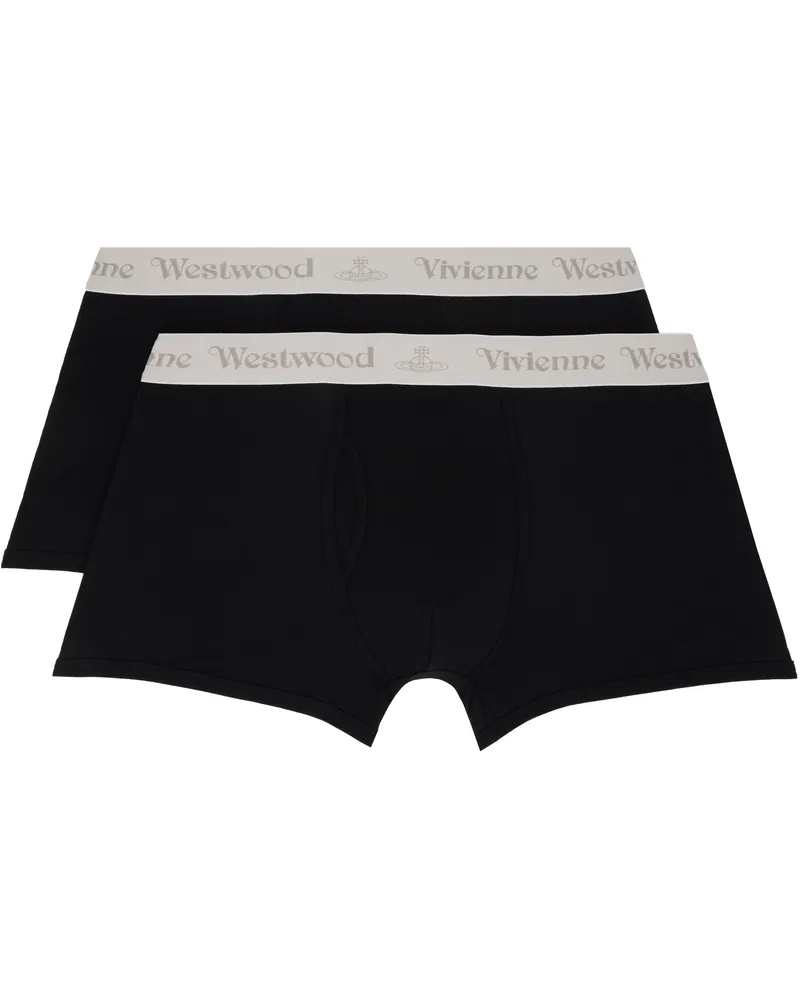 Vivienne Westwood Two-Pack Black & Gray Band Boxer Briefs Ss24-n401