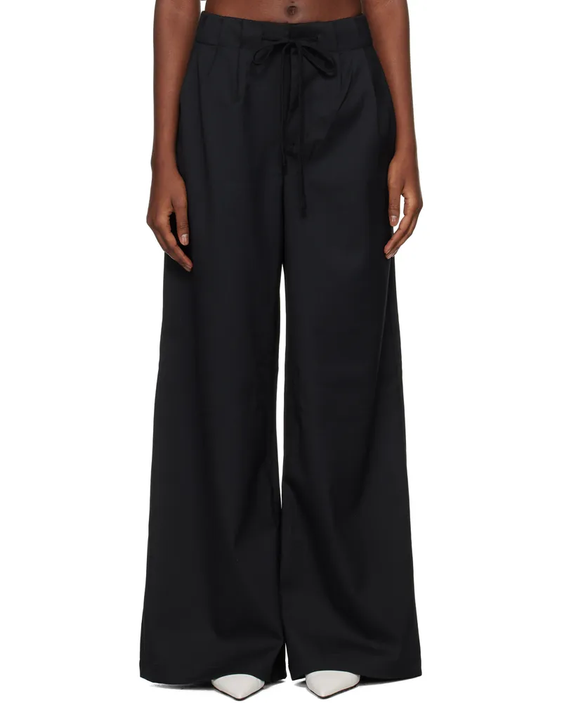 Entire Studios Black Cinch Trousers Black