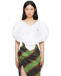 Vivienne Westwood White Heart Blouse Awhite