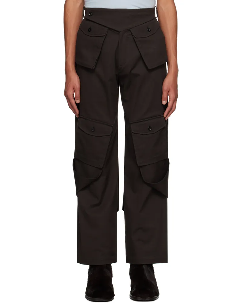 Strongthe Black Extended Trim Cargo Pants Black