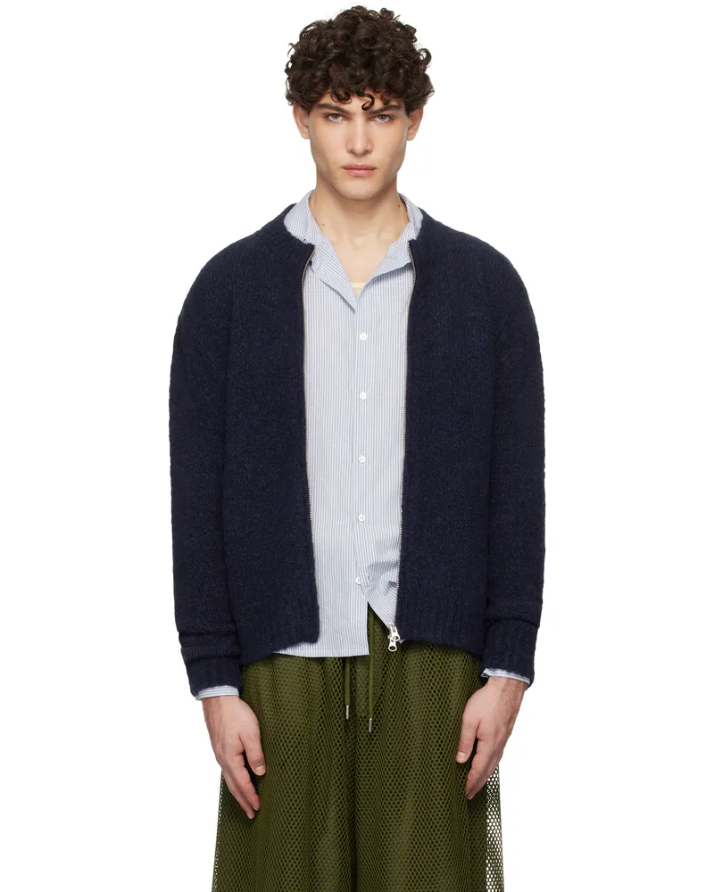 Paloma Wool Navy 'Plaisir' Zip Sweater 135