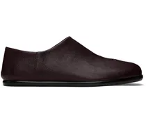 Burgundy Tabi Babouches Loafers