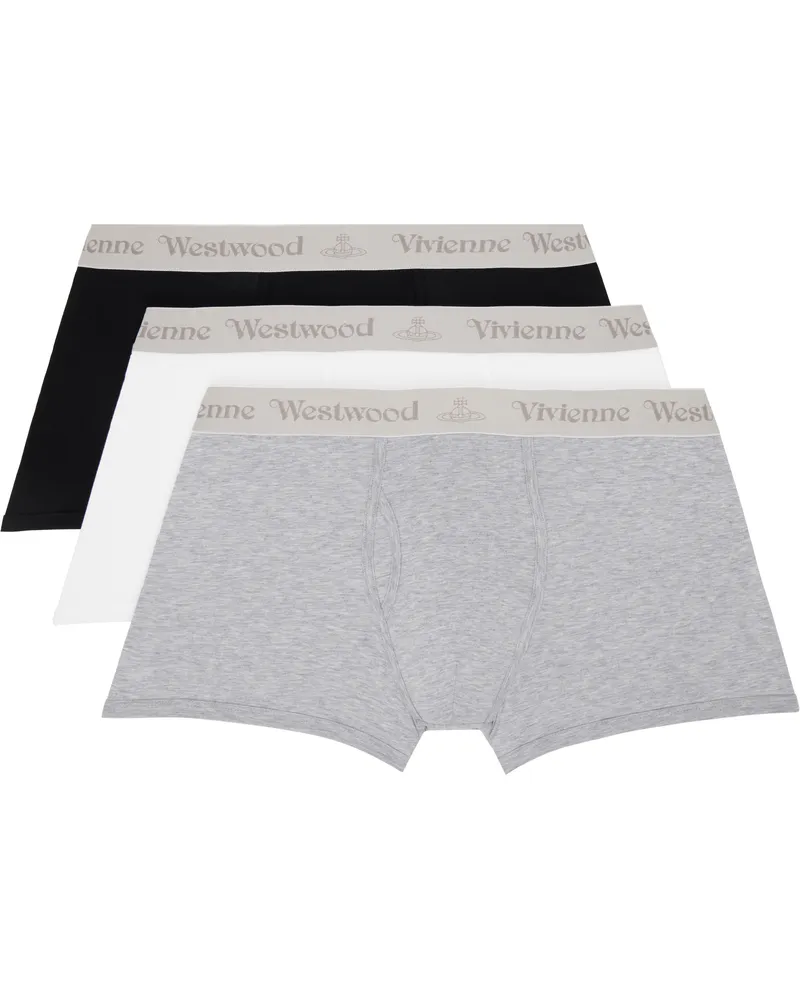 Vivienne Westwood Three-Pack Multicolor Band Boxer Briefs Ss24-o401