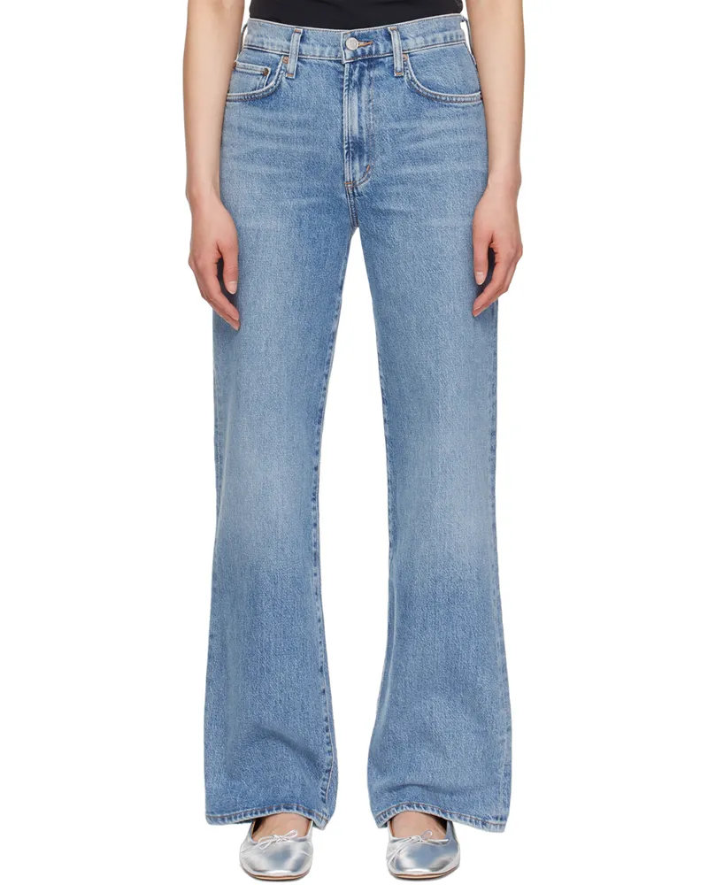 AGOLDE Blue Harper Jeans Flash