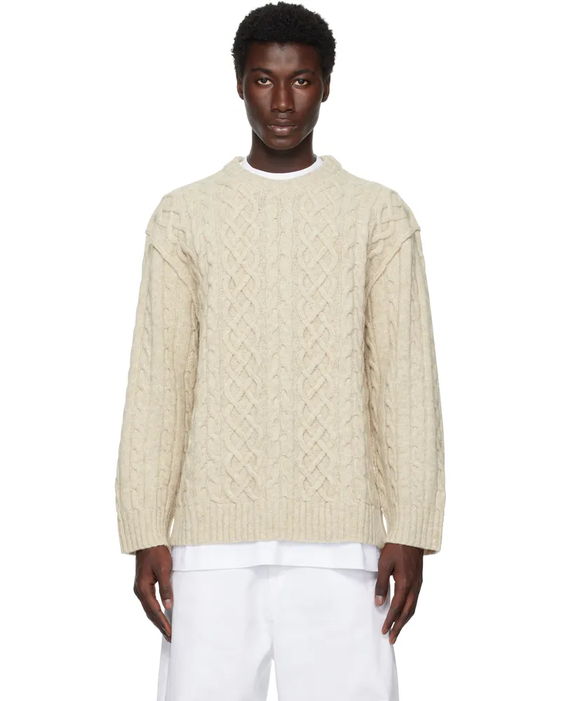 Moschino Beige City Escape Sweater Ivory